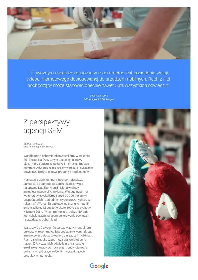 case study bobomio komentarz agencji