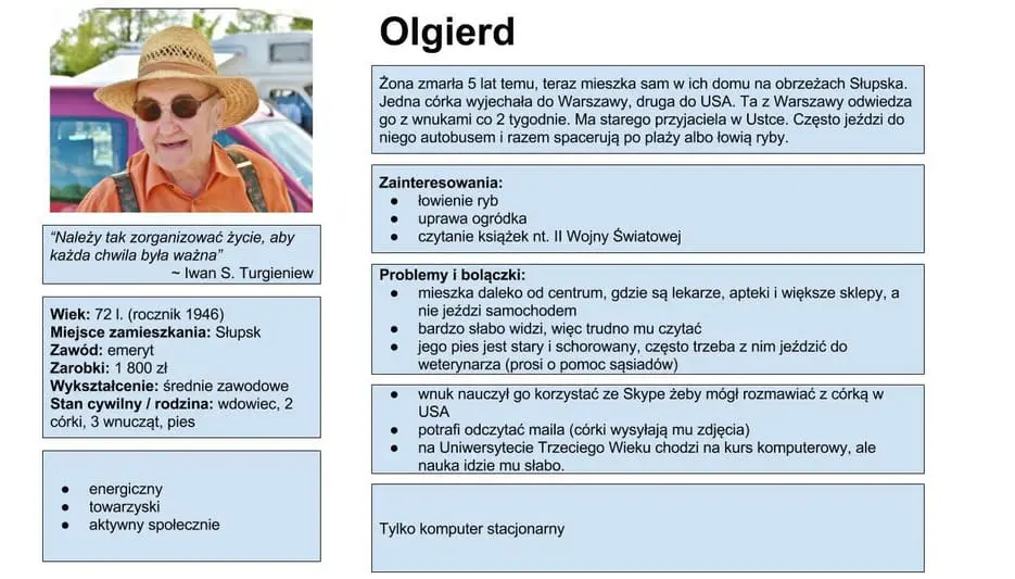 persona jak ją zbudować przykład