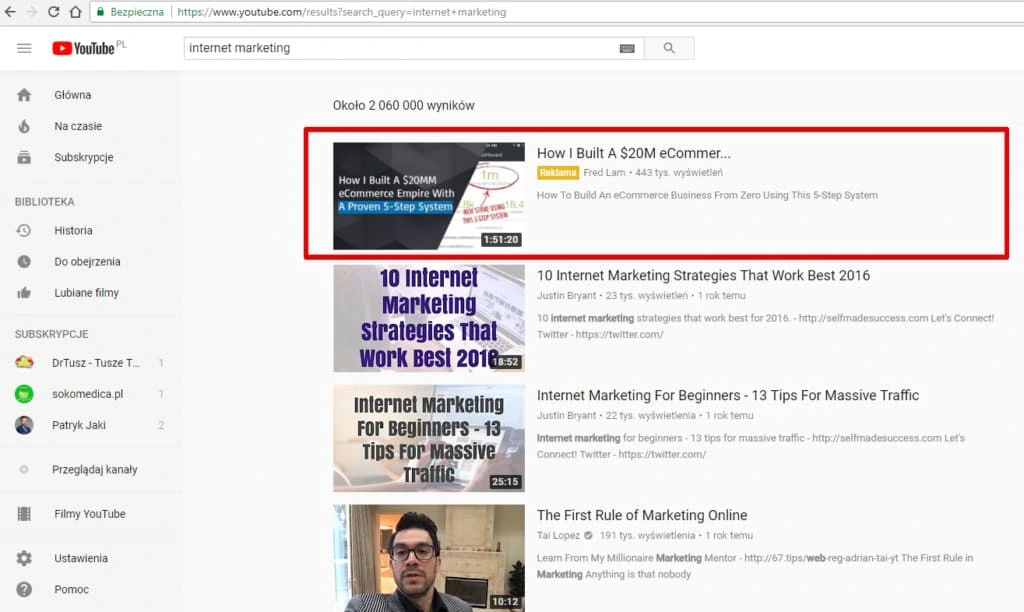 Youtube True View Discovery