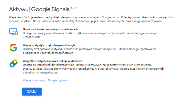 Google signals 2