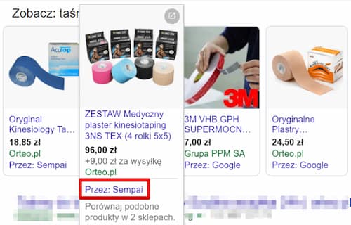 reklama produktowa google 3 - comparison shopping services