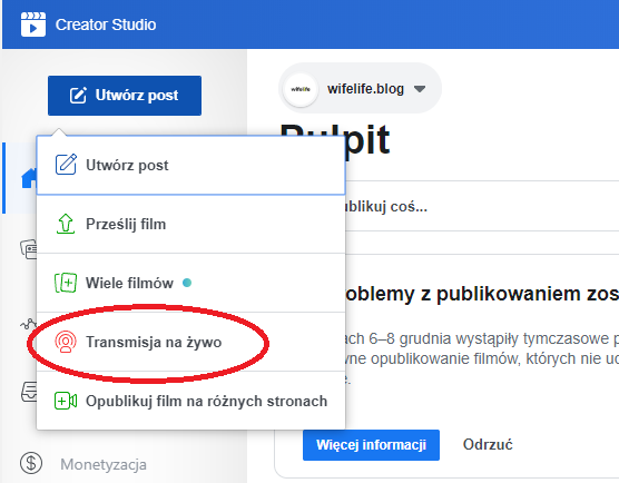 Facebook Creator Studio 2