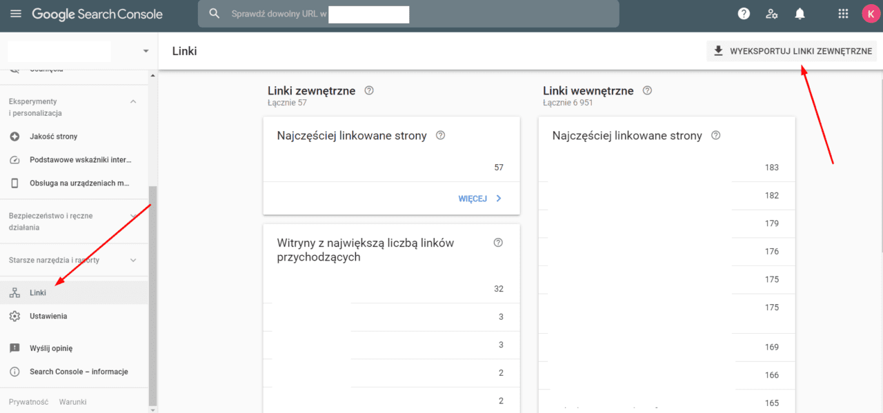 Google Search Console - sprawdzanie toksycznych linków
