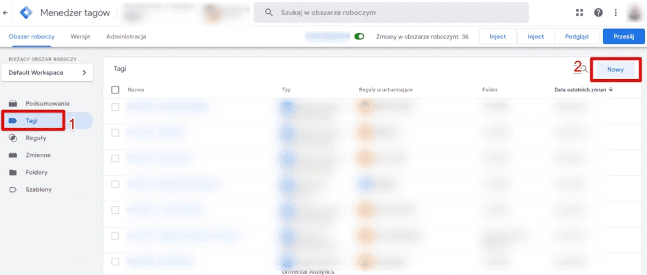 google tag manager konfiguracja