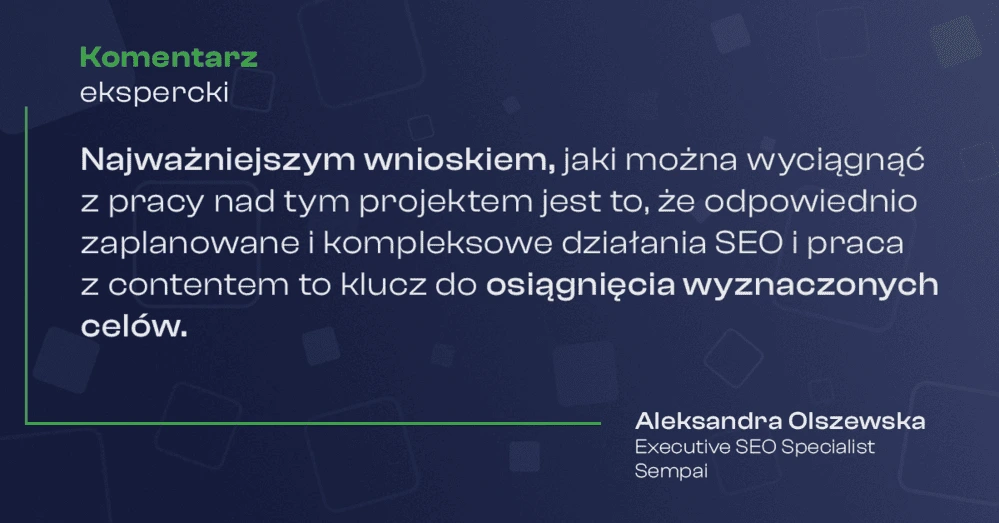 case study TopWosk - komentarz specjalisty SEO