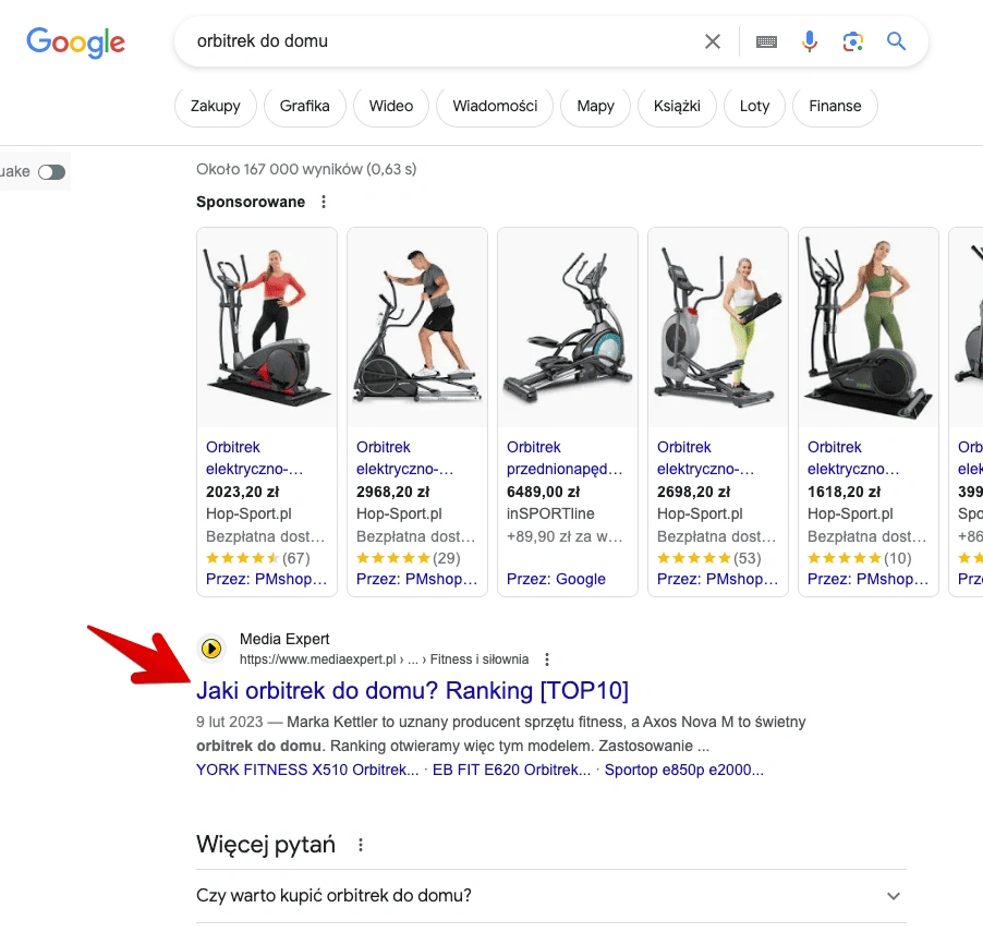 seo czy ux wyniki wyszukiwania