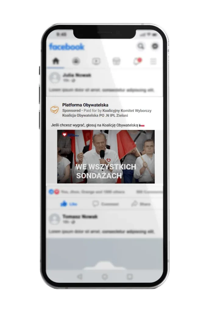 wybory 2023 meta ads Platforma Obywatelska