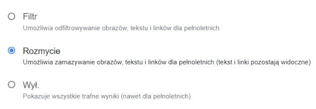 safesearch jak włączyć