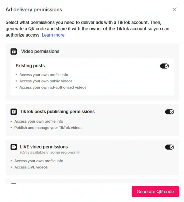 TikTok Ads dodanie zgody