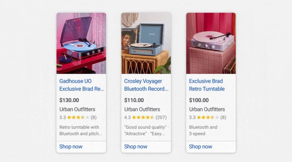 google ads automatyczne wyrozniki opisy