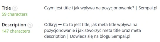 meta title meta description