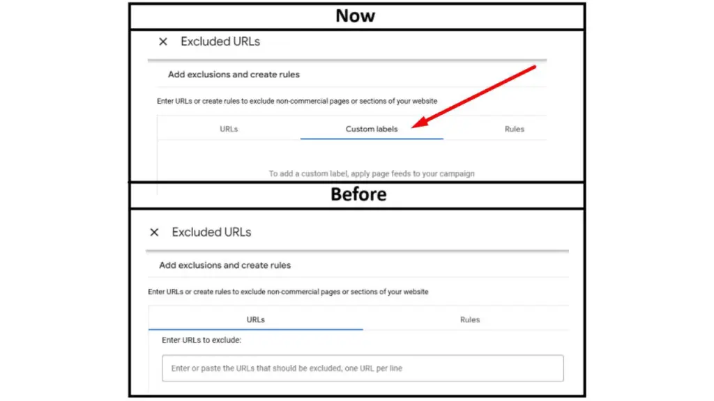 wykluczenia-url-etykiety